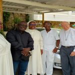Visita de Sacerdotes y religiosas de benin Africa a Monseñor Carlos José Ruiseco